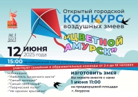 Конкурс воздушных змеев &quot;Цветной Амурск&quot;